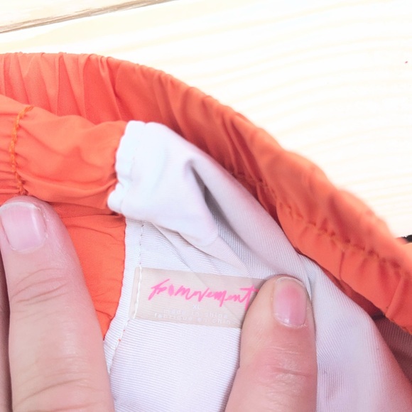 FP Movement by Free People Bright Orange Athletic Shorts - Picture 3 of 3
